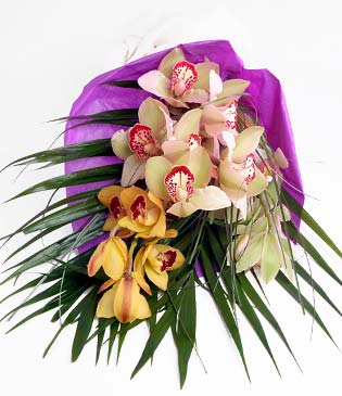  Diyarbakr ieki telefonlar  1 adet dal orkide buket halinde sunulmakta