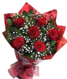 6 adet kırmızı gülden buket  Diyarbakır çiçek siparişi vermek 
