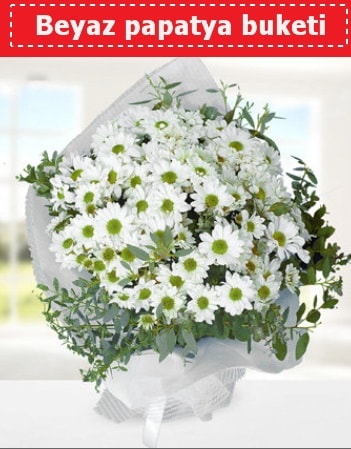 Beyaz Papatya Buketi  Diyarbakır çiçek , çiçekçi , çiçekçilik 